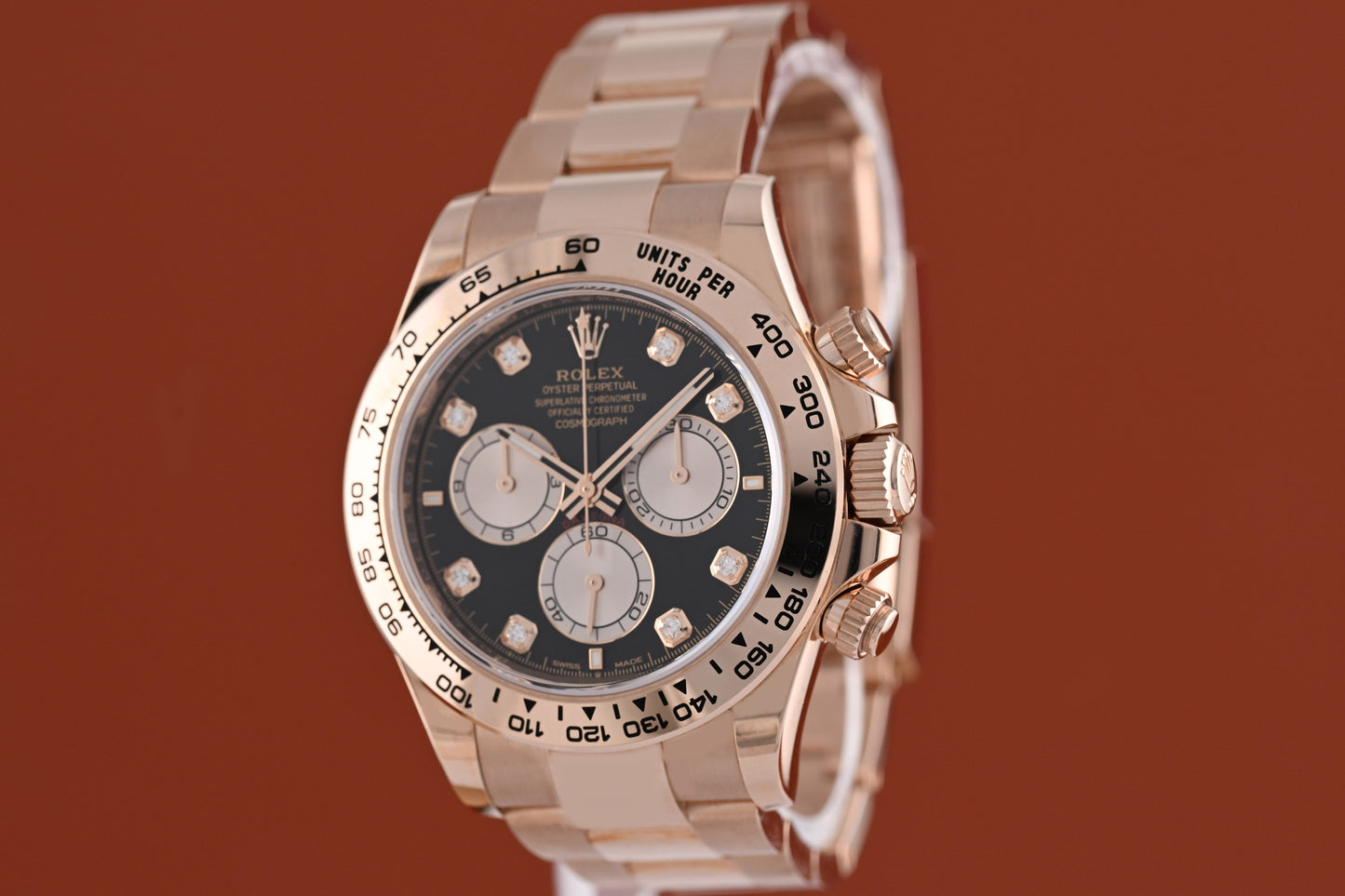 Rolex Daytona 126505 - Rose Gold - Full Set - Black Diamond Dial