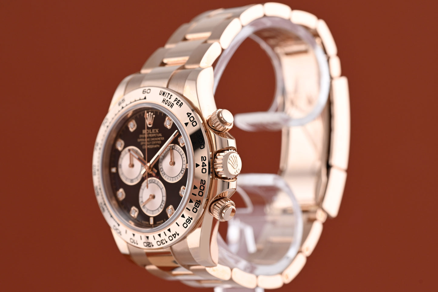 Rolex Daytona 126505 - Rose Gold - Full Set - Black Diamond Dial