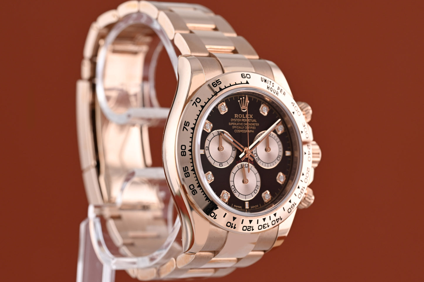 Rolex Daytona 126505 - Rose Gold - Full Set - Black Diamond Dial