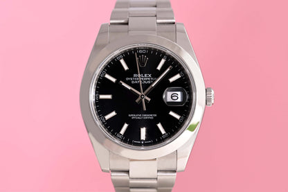 Rolex Datejust 41 - 126300 - Black Dial - Full Set