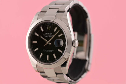 Rolex Datejust 41 - 126300 - Black Dial - Full Set