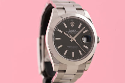 Rolex Datejust 41 - 126300 - Black Dial - Full Set