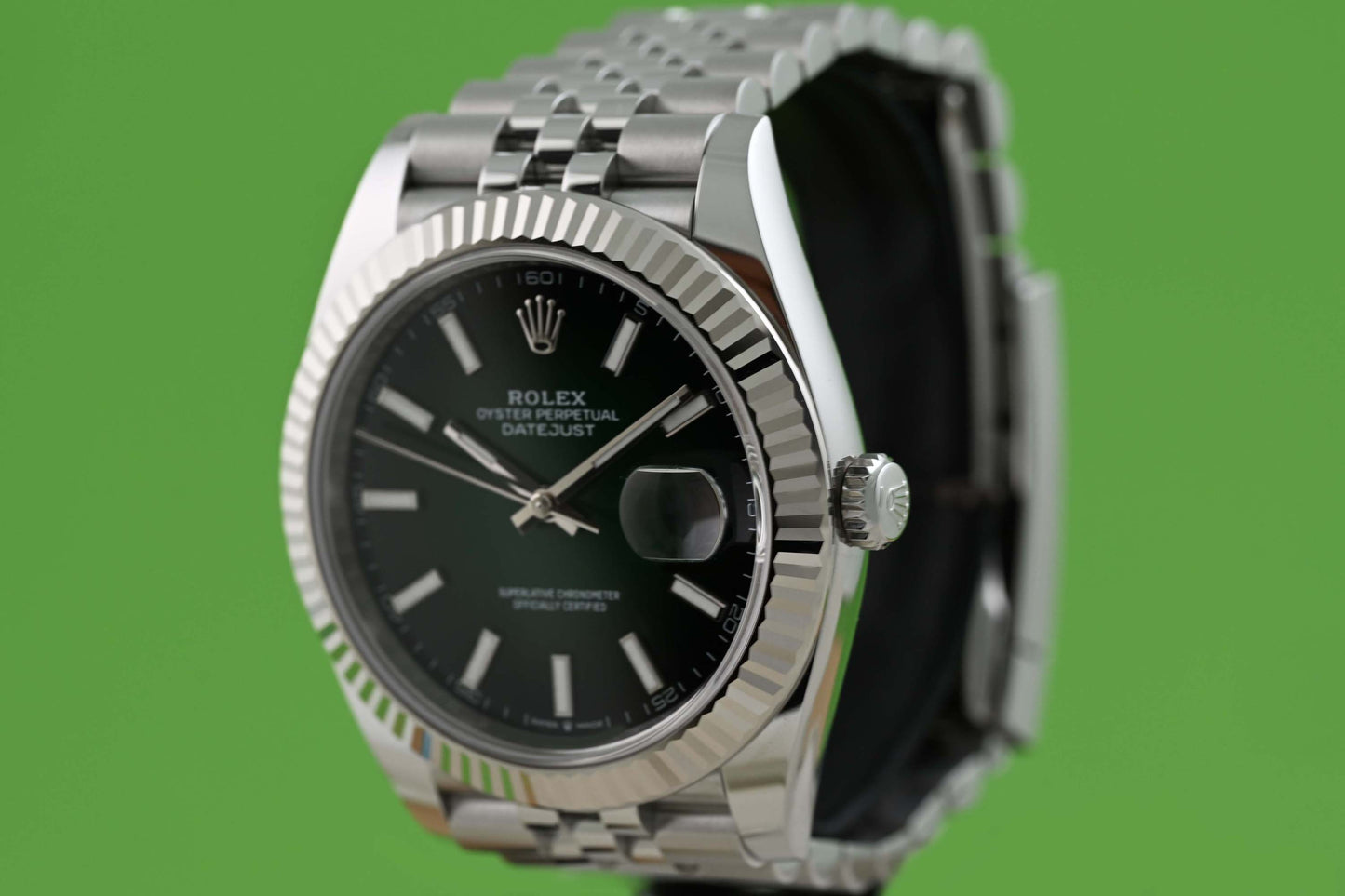 Rolex Datejust 41 - 126334 - Green Ombre Dial - Full Set - NEW 2026