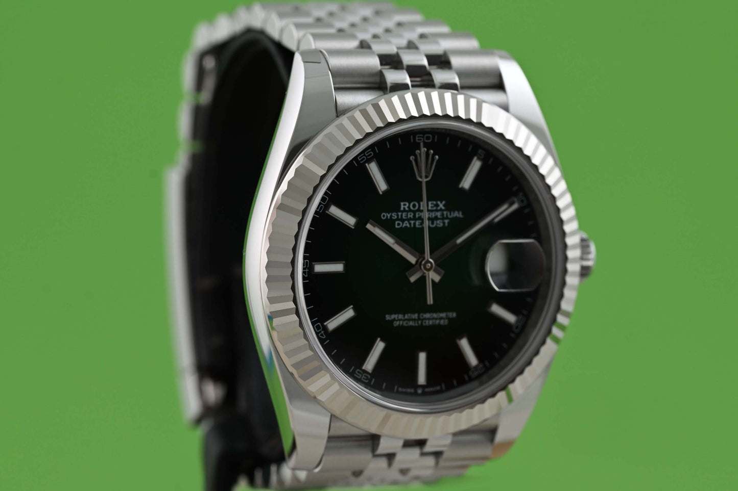 Rolex Datejust 41 - 126334 - Green Ombre Dial - Full Set - NEW 2026