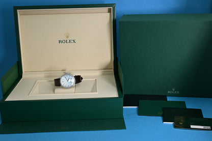 Rolex 1908 - Ice Blue Dial - Platinum - Full Set - NEW 2026