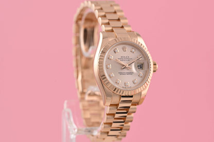 Rolex Datejust Lady Ref. 179175 - Rose Gold - Pink Dial - No Papers