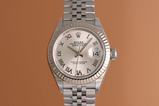 Rolex Lady Datejust 28mm - Full Set - Silver Dial
