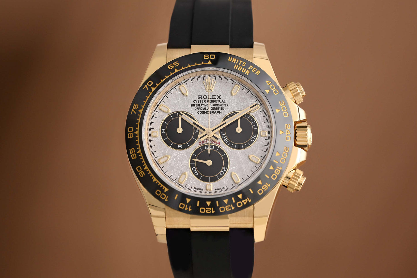 Rolex Daytona Gelbgold 116518LN - Full Set - Meteorit Dial