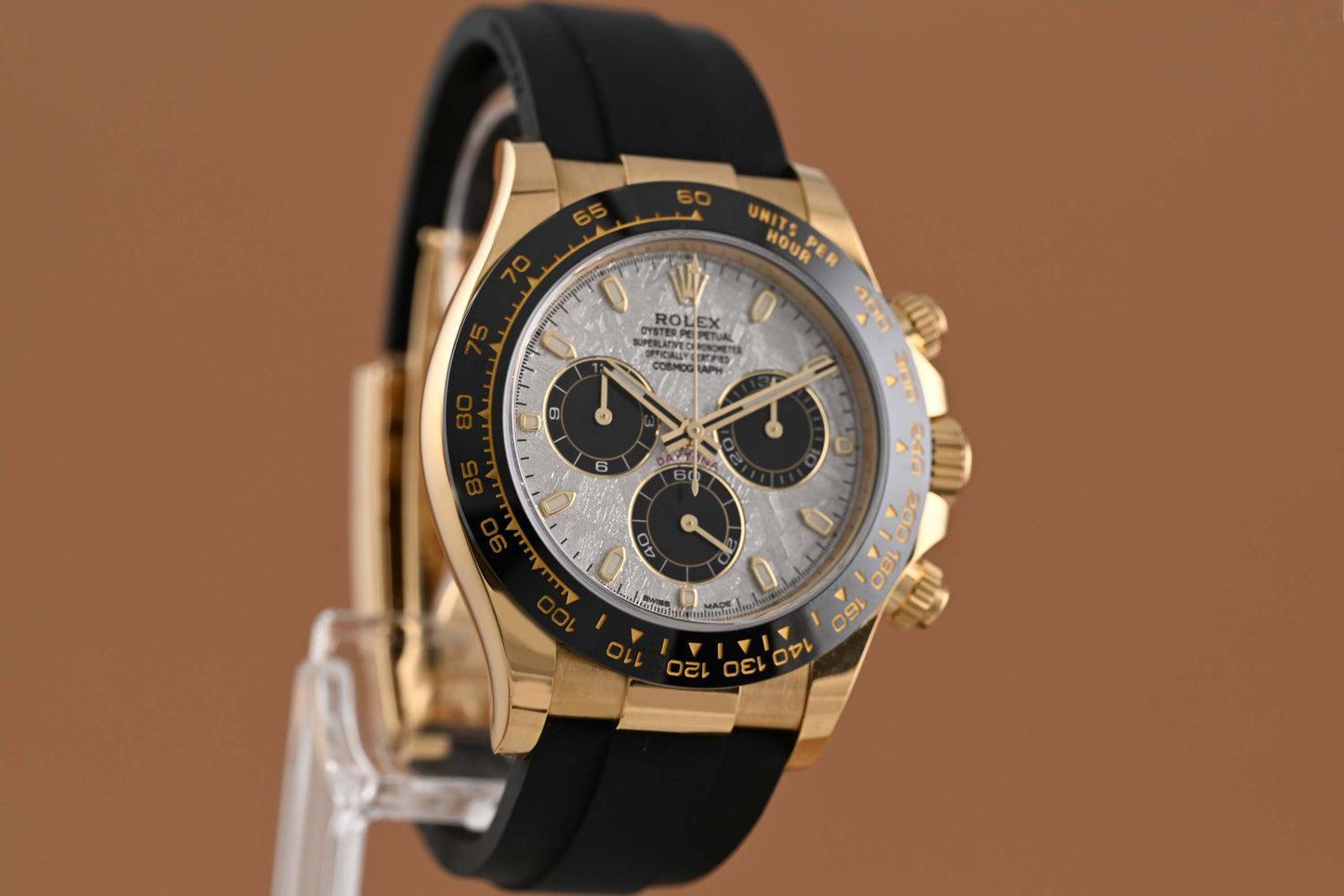 Rolex Daytona Gelbgold 116518LN - Full Set - Meteorit Dial