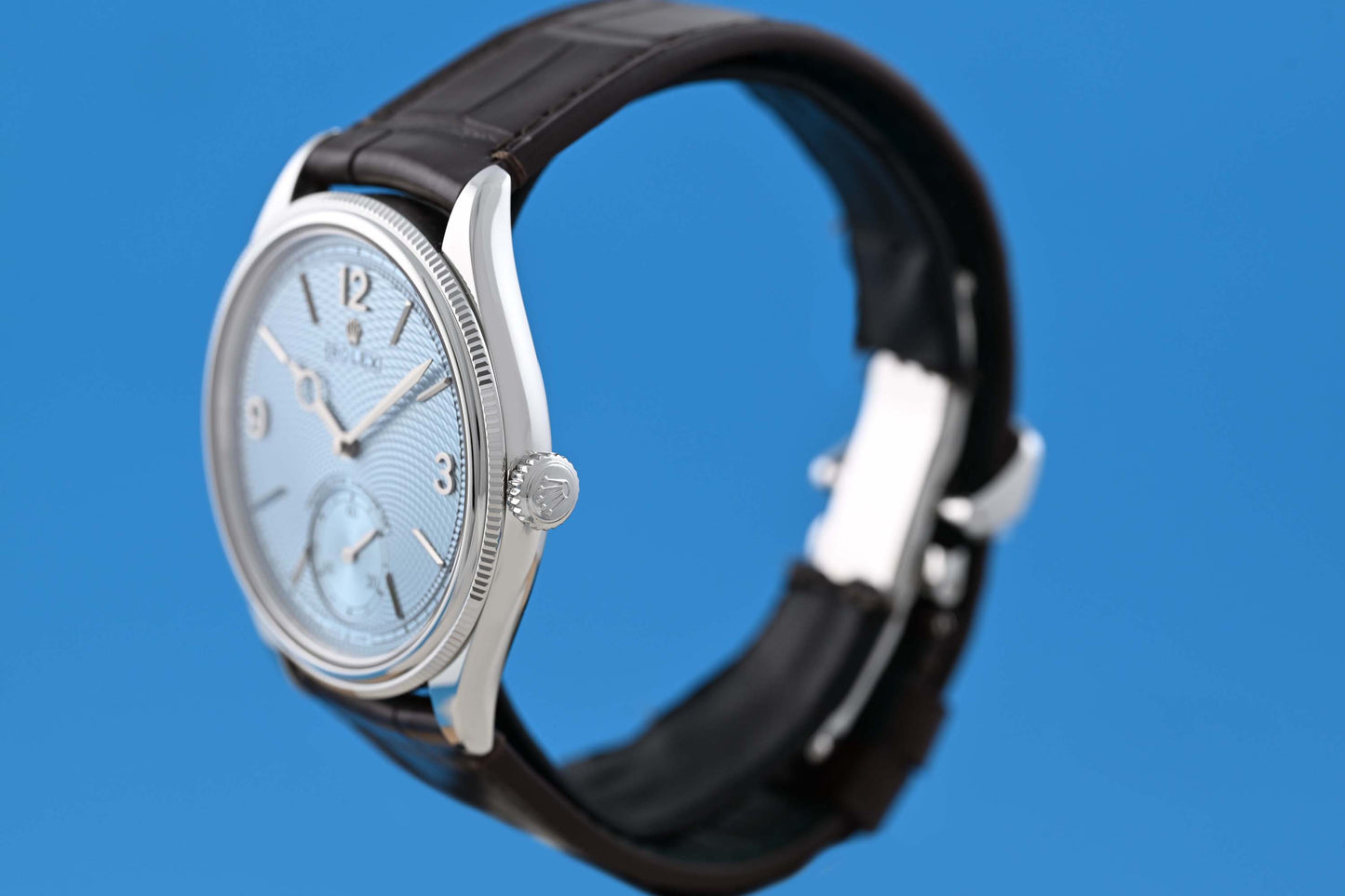 Rolex 1908 - Ice Blue Dial - Platinum - Full Set - NEW 2026