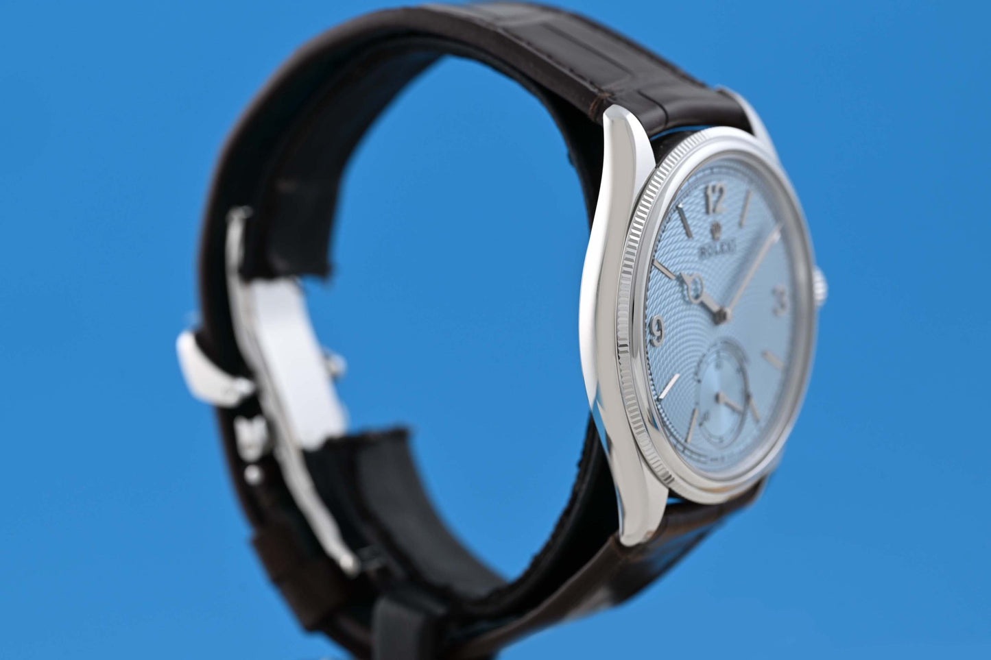 Rolex 1908 - Ice Blue Dial - Platinum - Full Set - NEW 2026