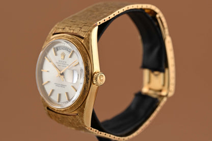 Rolex Day-Date 1806 Yellow Gold Florentine Finish on Brick Bracelet