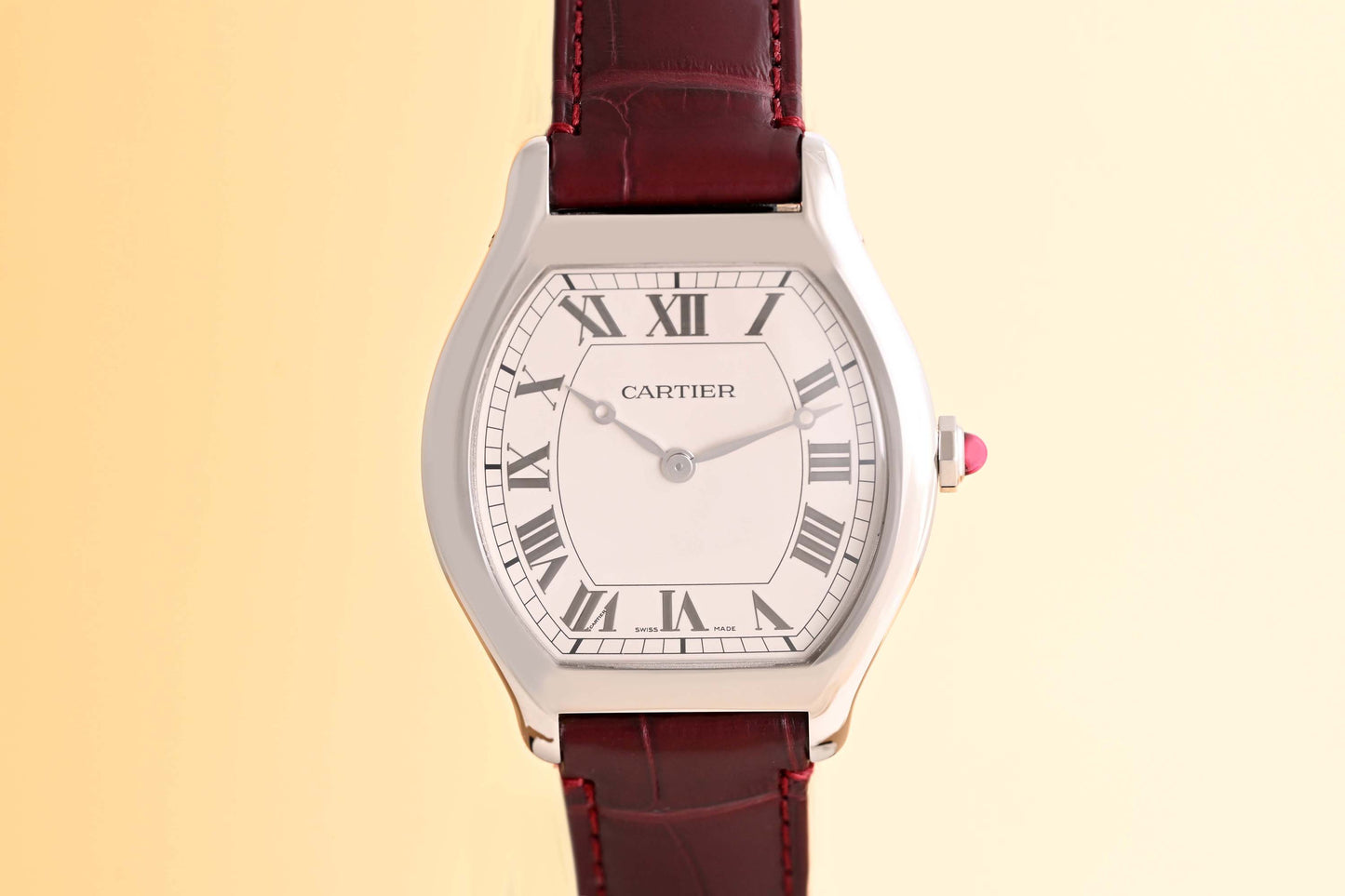 Cartier Tortue Privé - Platinum - Full Set - NEW