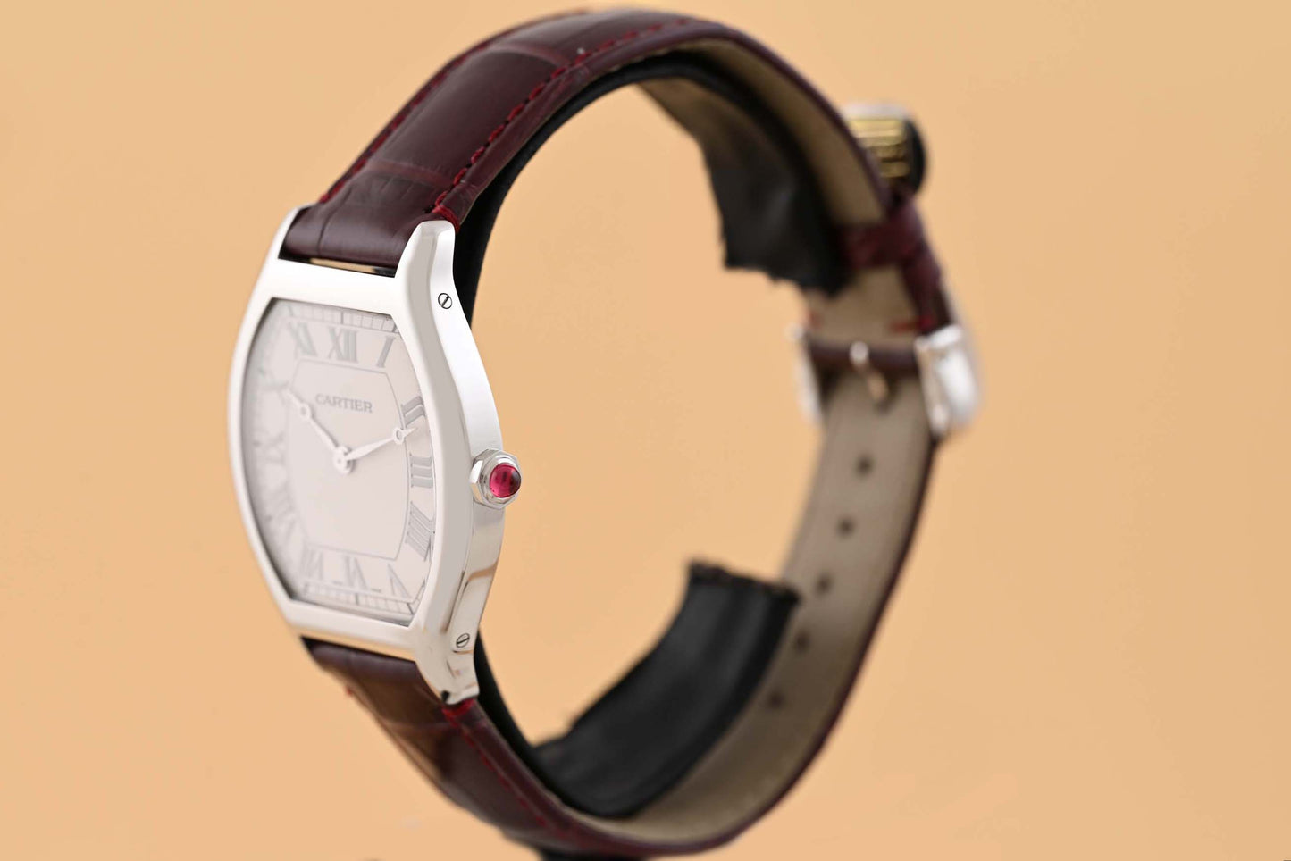 Cartier Tortue Privé - Platinum - Full Set - NEW