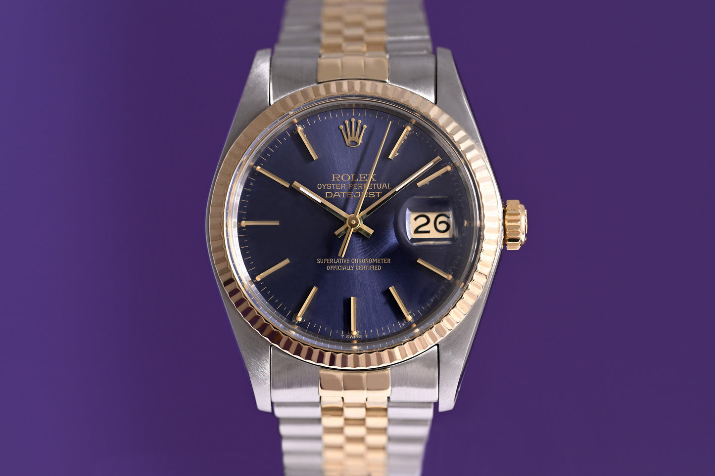 Rolex Oyster Perpetual Datejust 16013 - Purple Dial