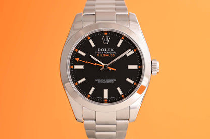 Rolex Milgauss 116400 - Black Dial - Full Set
