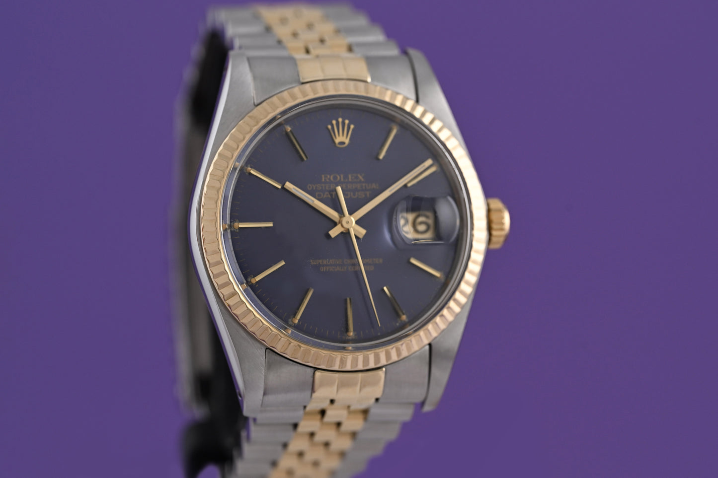 Rolex Oyster Perpetual Datejust 16013 - Purple Dial