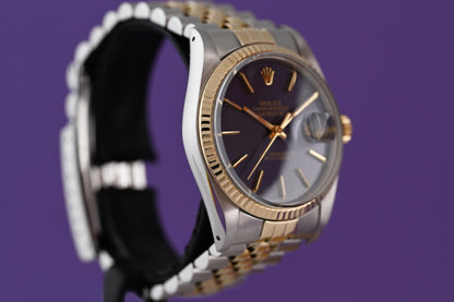 Rolex Oyster Perpetual Datejust 16013 - Purple Dial