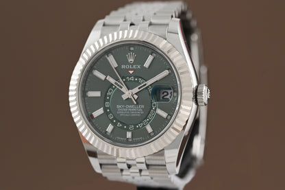 Rolex Sky-Dweller 336934 - Full Set - Green Dial - NEW 2025