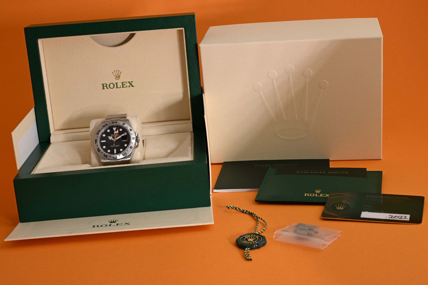 Rolex Explorer II 226570 - Black Dial - Full Set