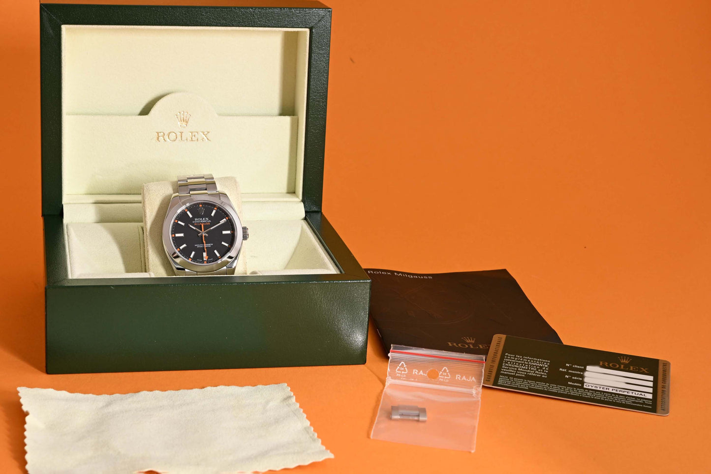 Rolex Milgauss 116400 - Black Dial - Full Set