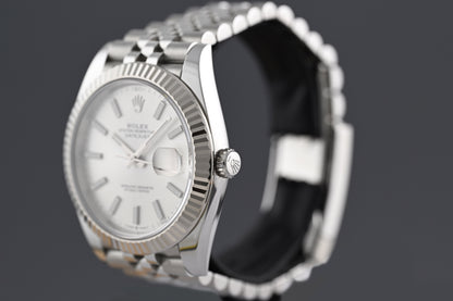 Rolex Datejust 41 - 126334 - Silver Dial - Full Set