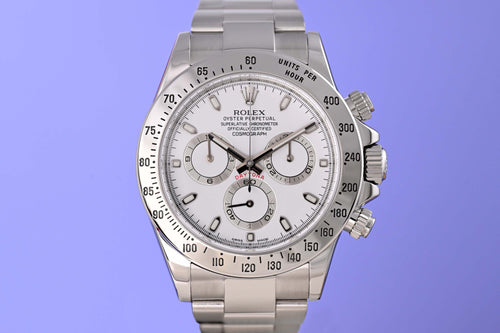Rolex Daytona 116520 - White Dial - Full Set