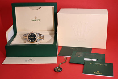 Rolex Datejust 41 - 126333 - Black Dia Dial - Full Set - 2023