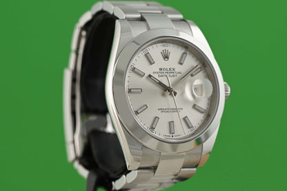 Rolex Datejust 41 - 126300 - Silver Dial - Full Set