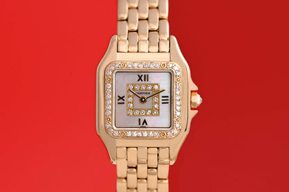 Cartier Panthère Lady Gelbgold - Factory Set Diamonds - Full Set