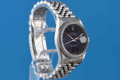 Rolex Oyster Perpetual Datejust 16220 - Blue Dial - Full Set - LC100