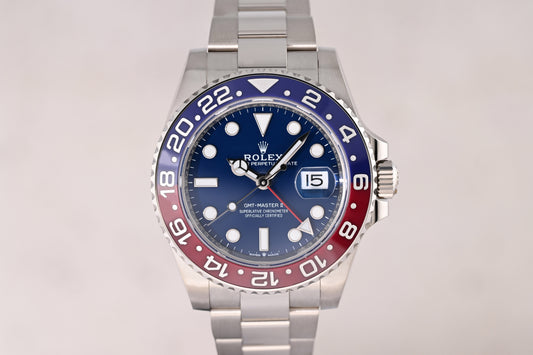 Rolex GMT Master II 126719BLRO - White Gold Pepsi - Full Set - Blue Dial