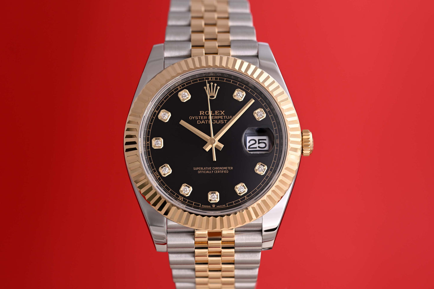 Rolex Datejust 41 - 126333 - Black Dia Dial - Full Set - 2023