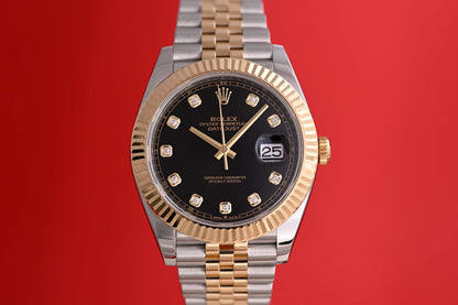 Rolex Datejust 41 - 126333 - Black Dia Dial - Full Set - 2023