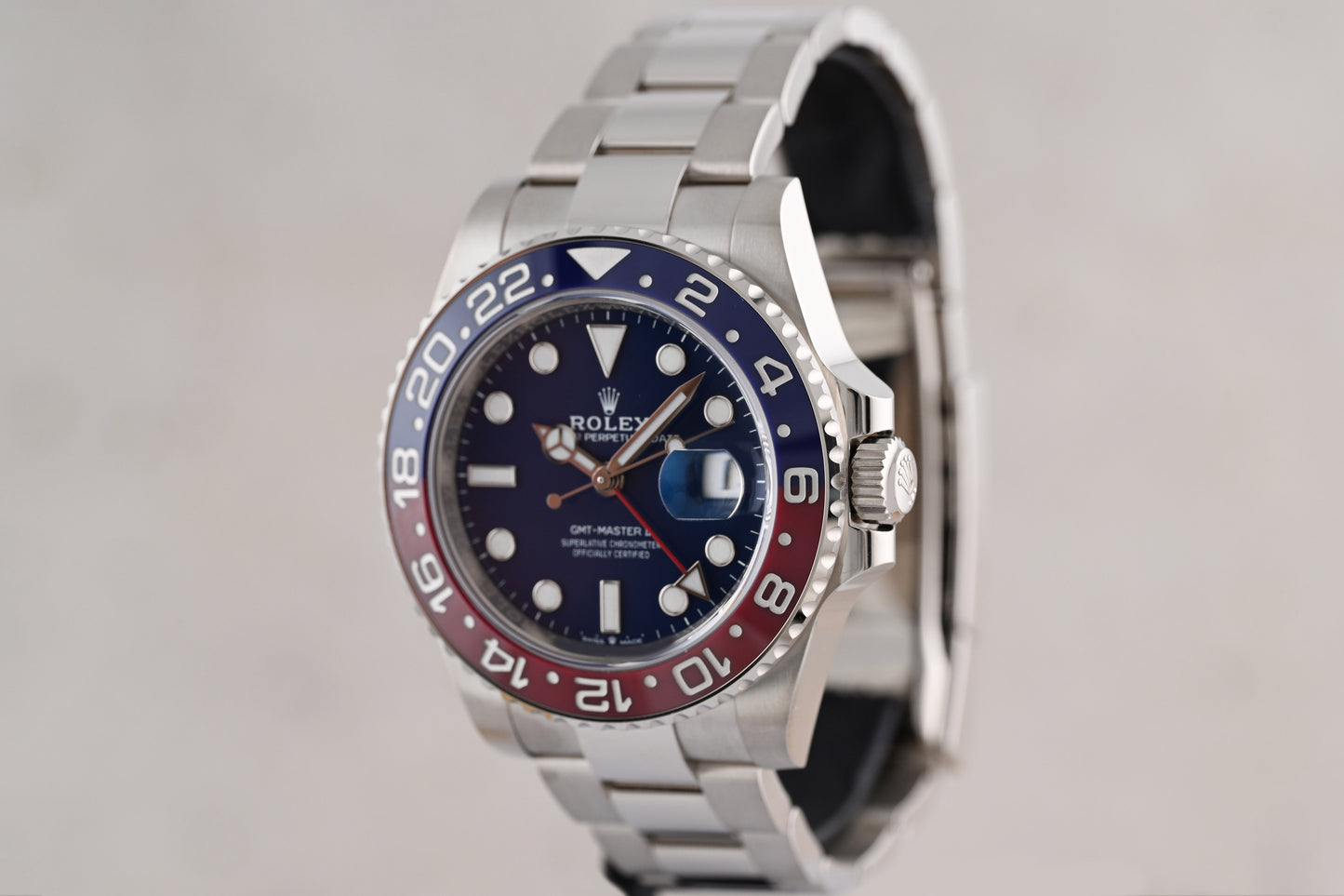 Rolex GMT Master II 126719BLRO - White Gold Pepsi - Full Set - Blue Dial