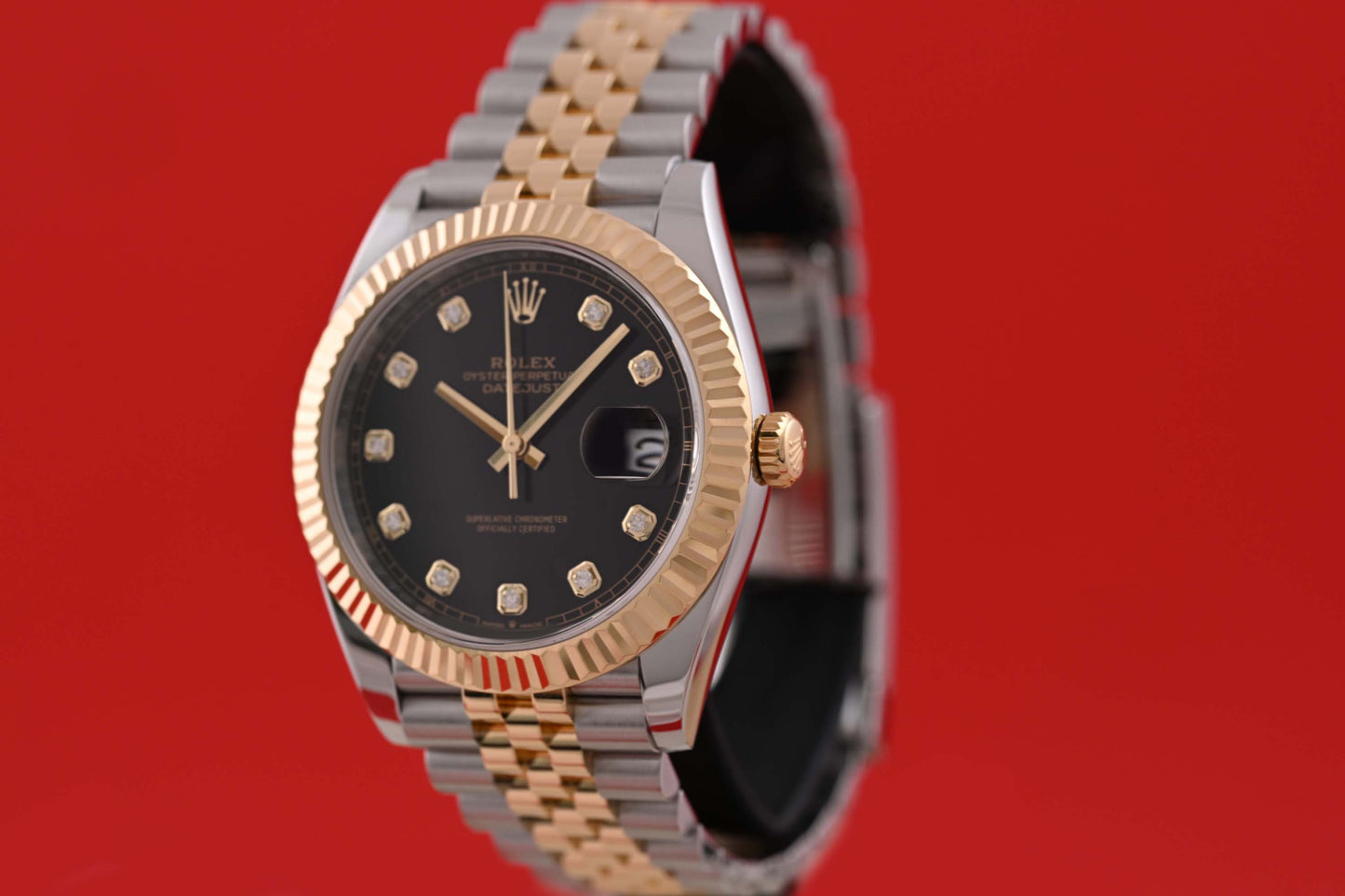 Rolex Datejust 41 - 126333 - Black Dia Dial - Full Set - 2023