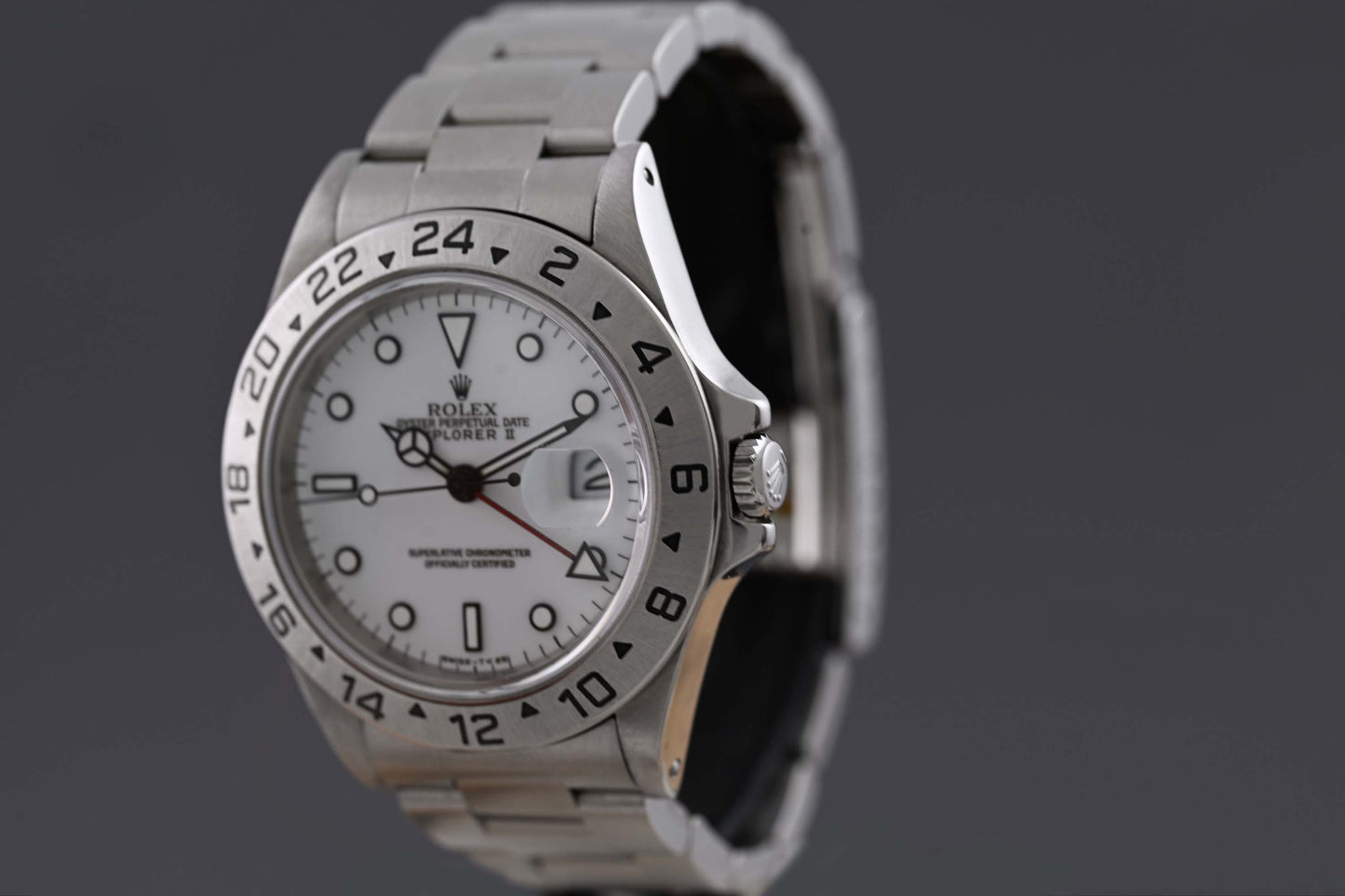 Rolex Explorer II 16570 - Full Set - Polar Dial