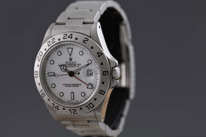 Rolex Explorer II 16570 - Full Set - Polar Dial