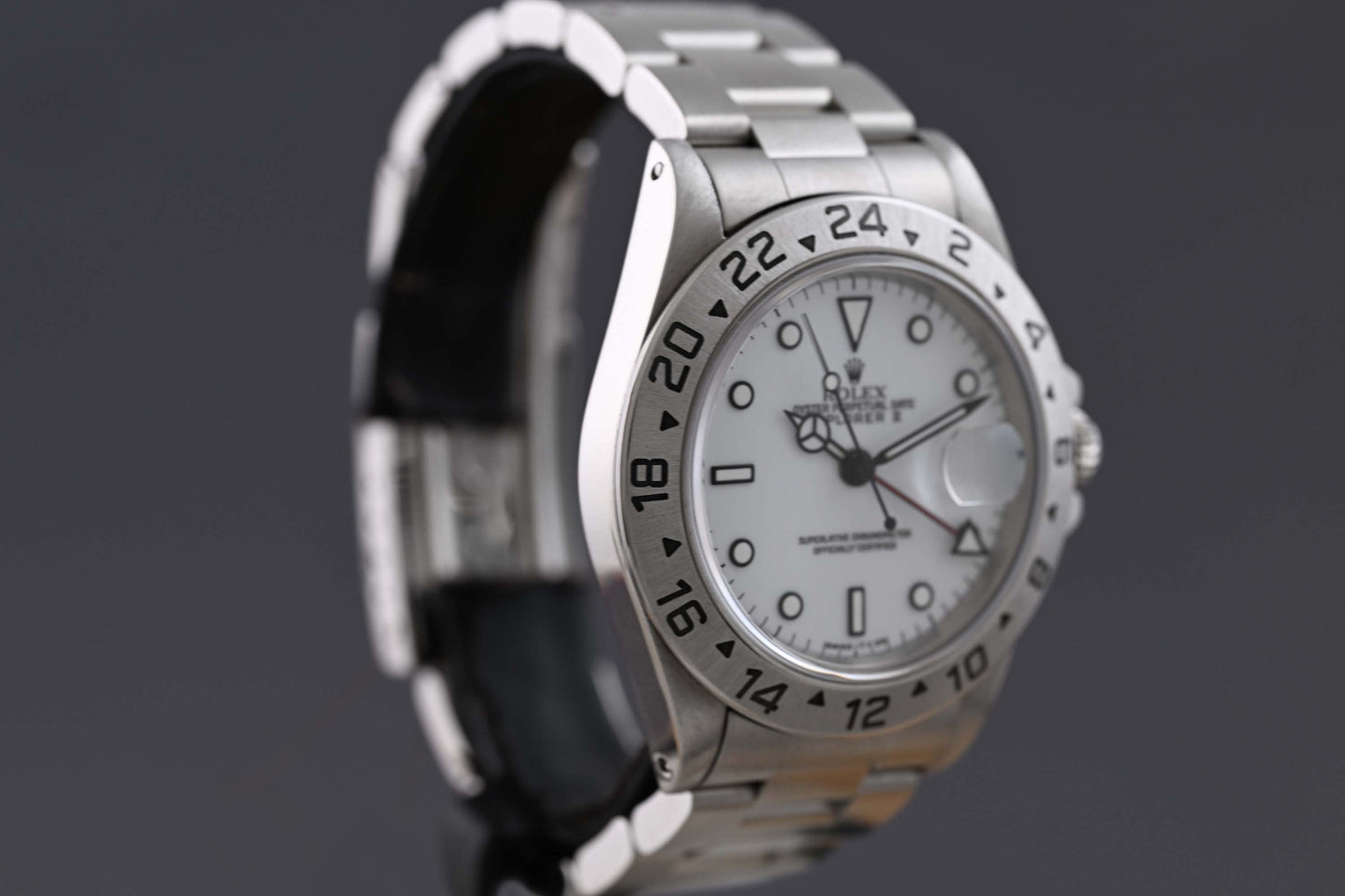Rolex Explorer II 16570 - Full Set - Polar Dial