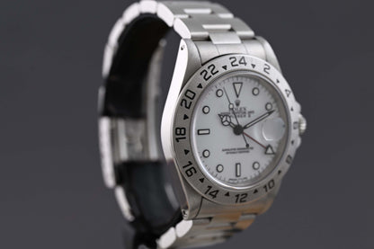 Rolex Explorer II 16570 - Full Set - Polar Dial