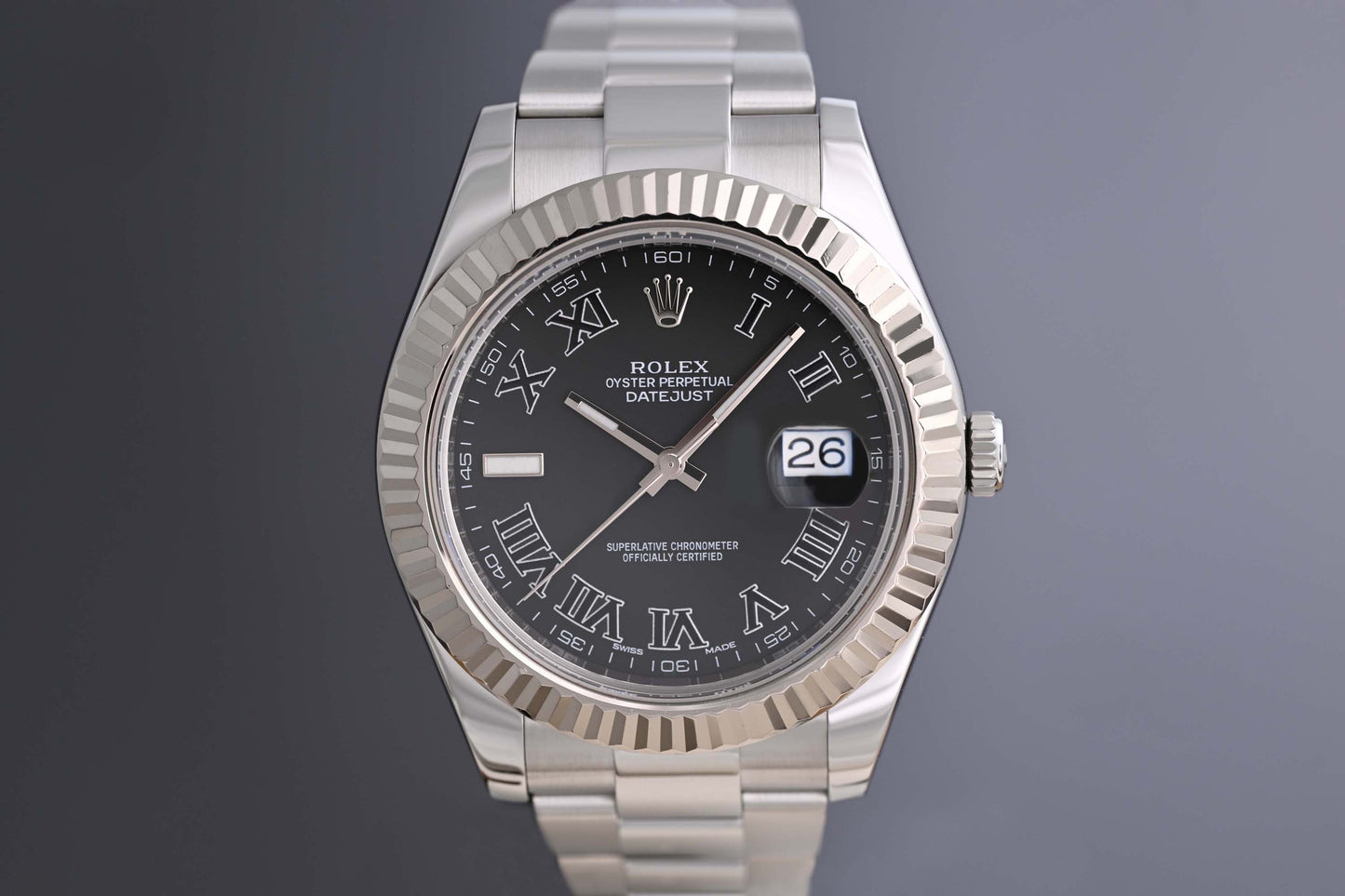 Rolex Datejust II - 116334 - Dark Grey - Full Set - LC 100