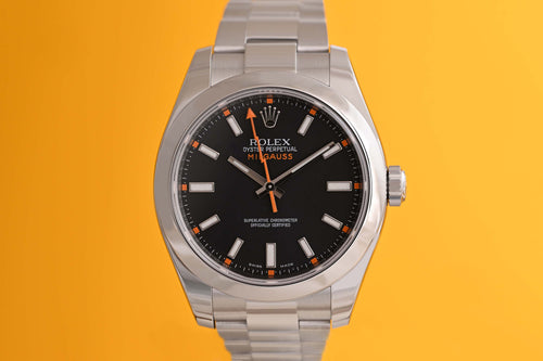 Rolex Milgauss 116400 - Black Dial - Full Set