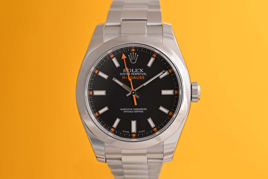 Rolex Milgauss 116400 - Black Dial - Full Set