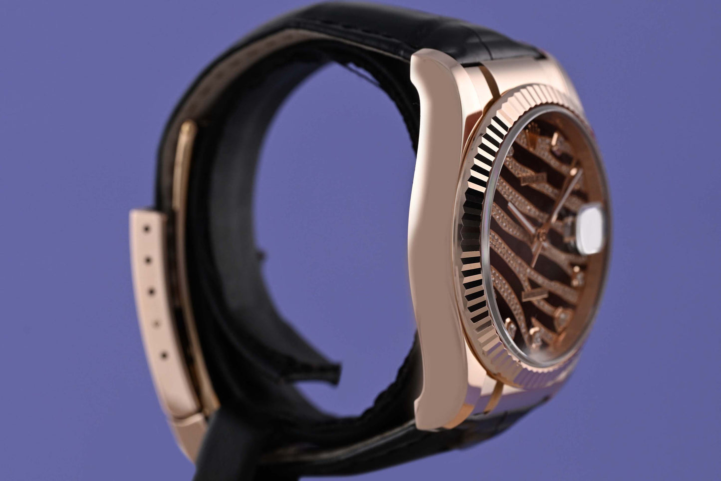 Rolex Datejust 36mm Rose Gold - 116135 - "Zebra Dial" - Fresh Rolex Service