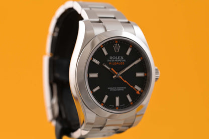 Rolex Milgauss 116400 - Black Dial - Full Set