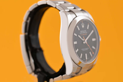 Rolex Milgauss 116400 - Black Dial - Full Set
