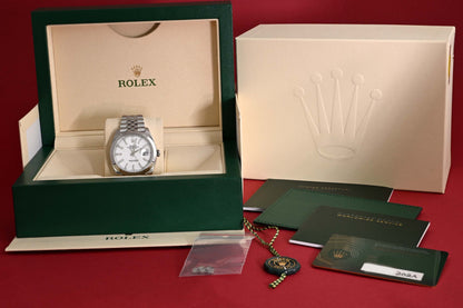 Rolex Datejust 41 - 126300 - White Dial - Full Set