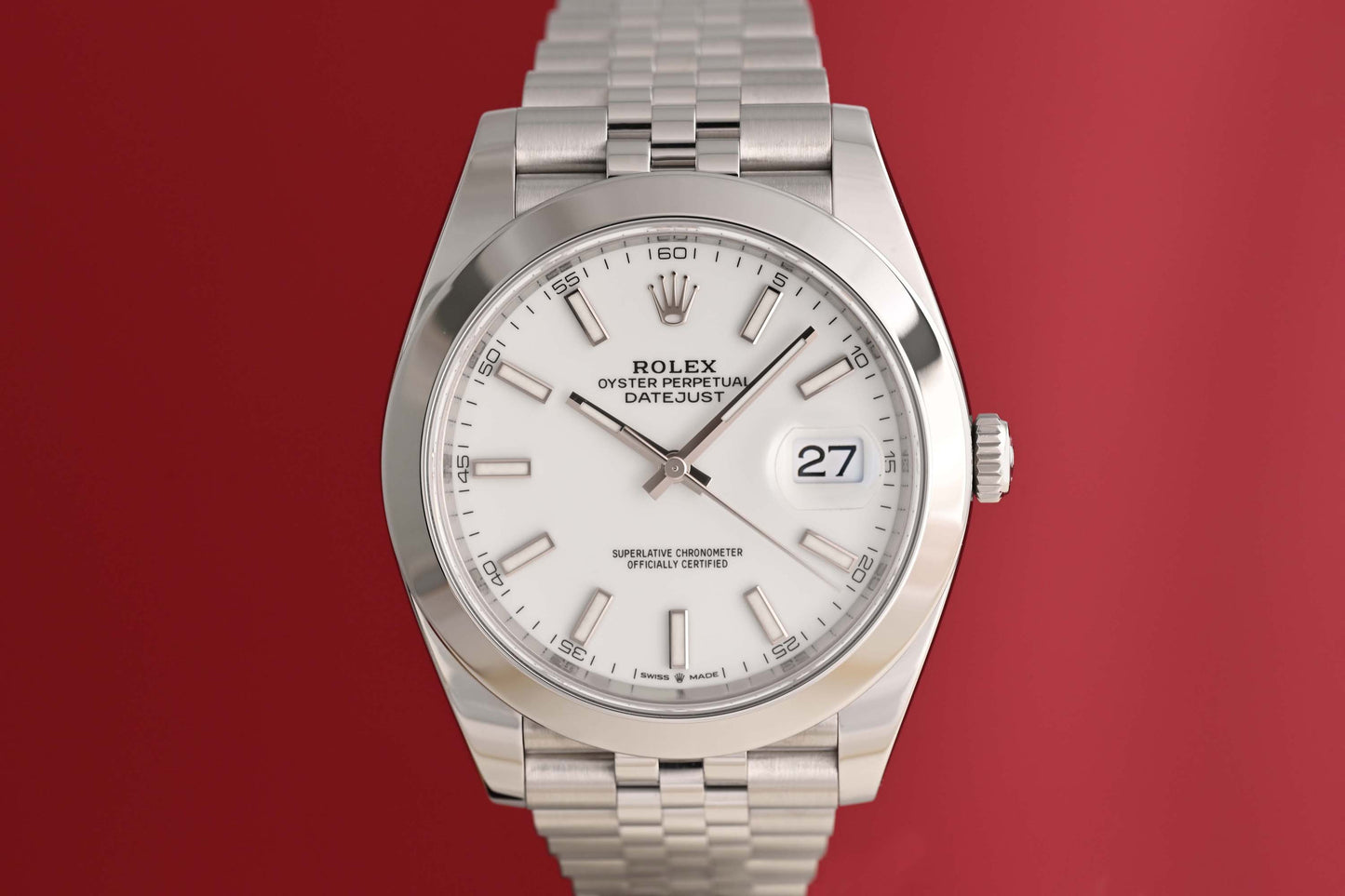 Rolex Datejust 41 - 126300 - White Dial - Full Set