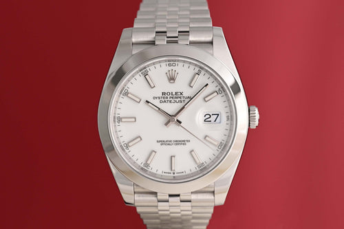 Rolex Datejust 41 - 126300 - White Dial - Full Set