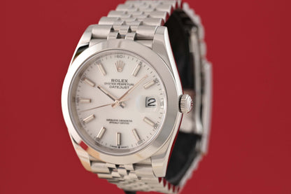 Rolex Datejust 41 - 126300 - White Dial - Full Set